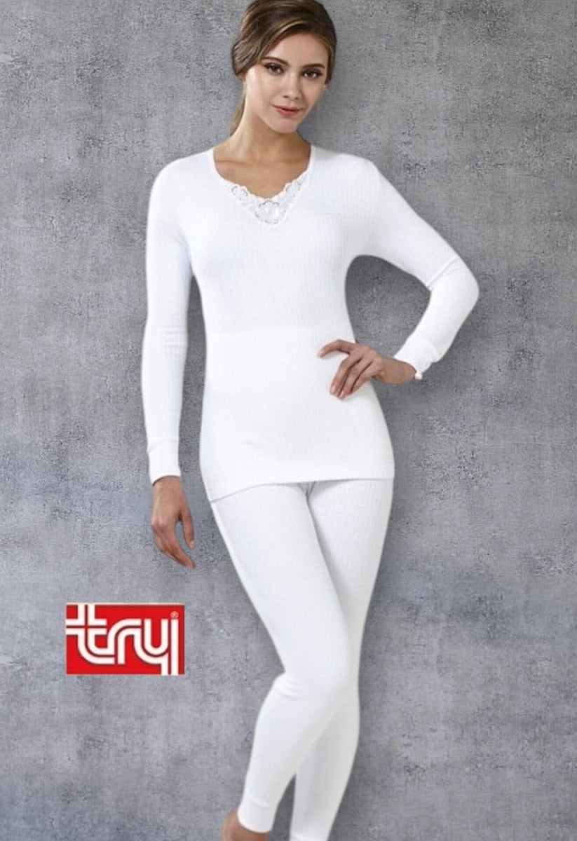 طقم داخلي شتوي تراي - نسائي