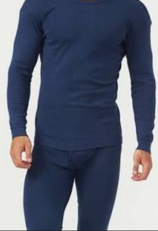 طقم داخلي شتوي صنع مصري - كحلي