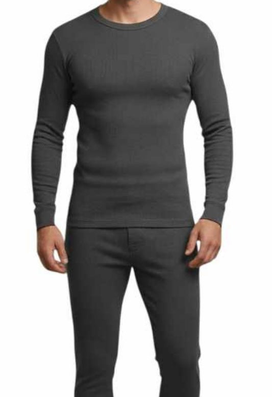 طقم داخلي شتوي صنع مصري - رمادي غامق