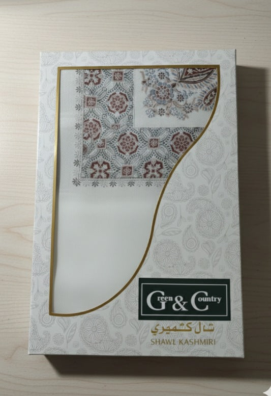شال  صوف كشميري نقشة