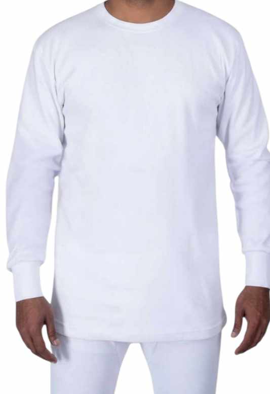 طقم داخلي شتوي صنع مصري  - أبيض